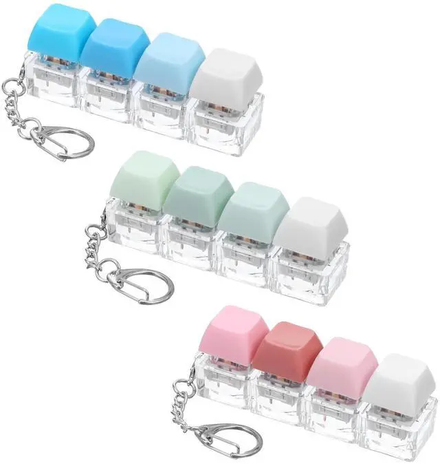 Main image of Keyboard Fidget Toy, Loud Fidget Keyboard Clicker Clicky Creamy Silent Stress Relief Fidgets Clicker Keychain Quiet Fidgets Toys for Adults to Relief Stress, Ideal Stress-Relief Gift