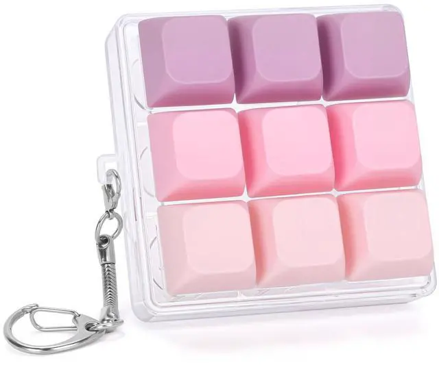 Main image of 9-in-1 Mechanical Keyboard Clicker Keychain with Clicky Sound
