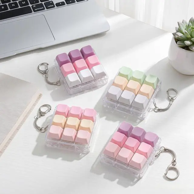 Alt view image 5 of 6 - 9-in-1 Mechanical Keyboard Clicker Keychain with Clicky Sound