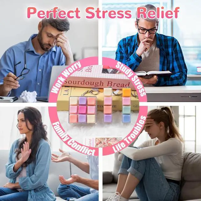 Alt view image 3 of 7 - 3 Pcs Keyboard Fidget Toy, Colorful Loud Fidget Keyboard Keychain 4-in-1 Keyboard Clicker Fidget Toy Stress Relief, 9Key Fidget Clicker Toys for Anxiety Decompression (Orange Pink)