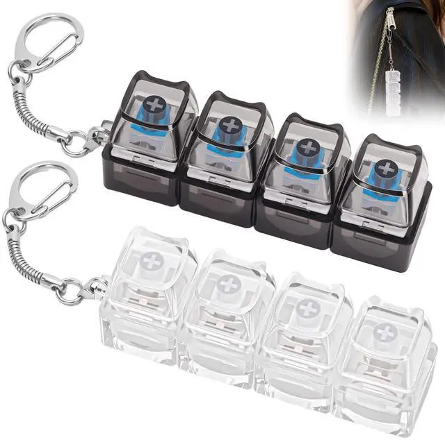 Main image of Keyboard Fidget Toy 2 Pcs Silent Clicky(Black+White)