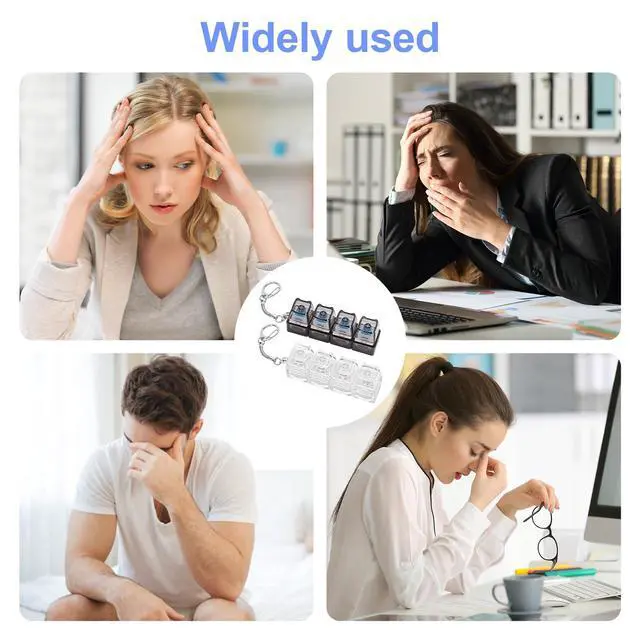 Alt view image 5 of 6 - Keyboard Fidget Toy 2 Pcs Silent Clicky(Black+White)