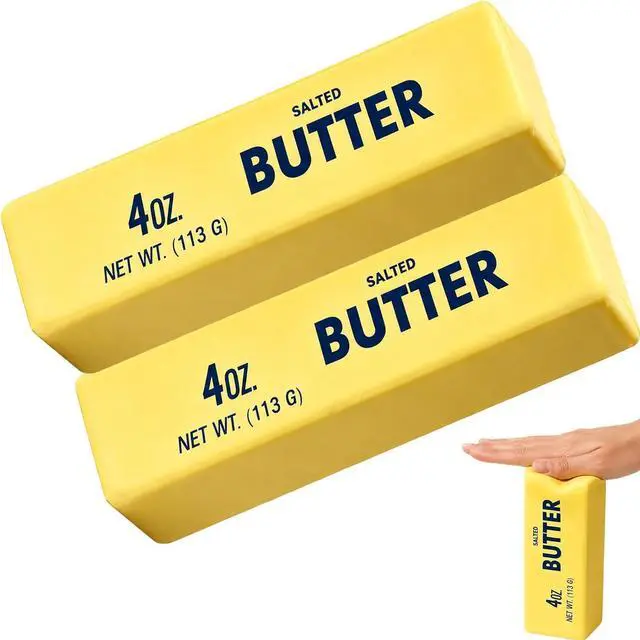 Main image of Butter Squishy 2 Pack, Slow Rising Squishy Butter Stick Fidget Toy