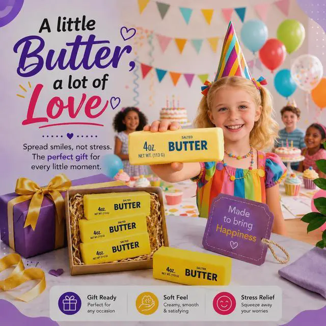 Alt view image 4 of 7 - Butter Squishy 2 Pack, Slow Rising Squishy Butter Stick Fidget Toy