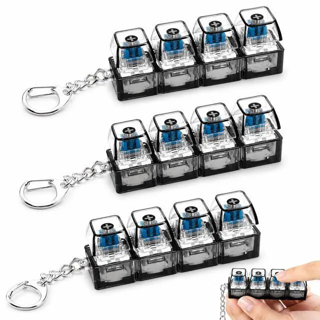 Main image of Clicky Keyboard Fidget Suitable for Adults(No Light,Tran Black)