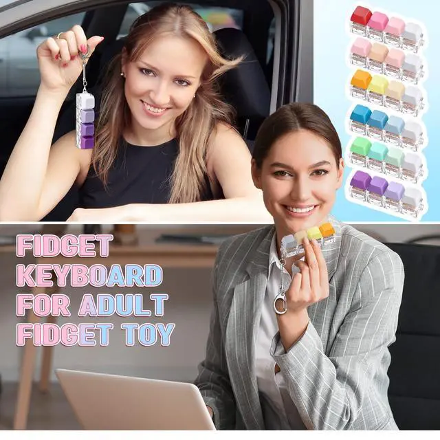 Alt view image 6 of 7 - Keyboard Fidget Clicker- Clicky & Silent,Macaron Colors