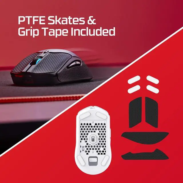 Alt view image 4 of 7 - Pulsefire Haste 2 Wireless Gaming Mouse- Ultra Lightweight, 61g, 100 Hour Battery Life, Dual Wireless Connectivity, Precision Sensor - Black