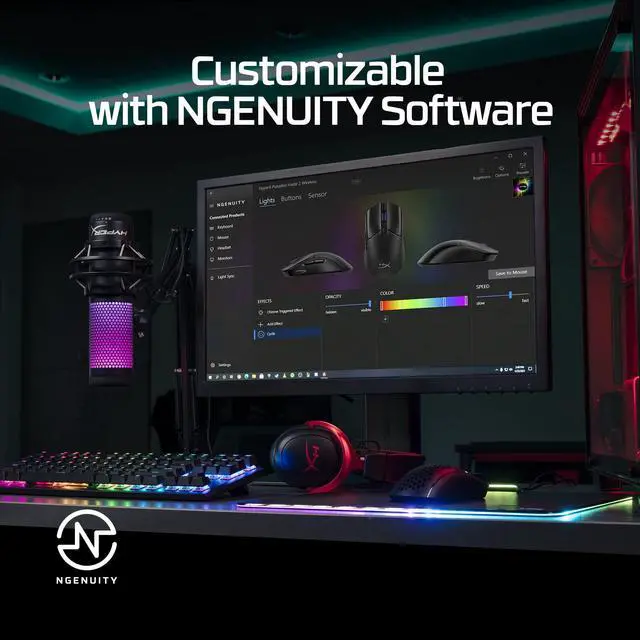 Alt view image 6 of 7 - Pulsefire Haste 2 Wireless Gaming Mouse- Ultra Lightweight, 61g, 100 Hour Battery Life, Dual Wireless Connectivity, Precision Sensor - Black