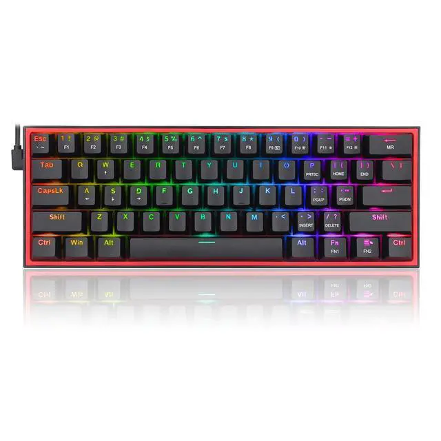 Alt view image 2 of 7 - Compact Hot-Swap RGB Gaming Mechanical Keyboard