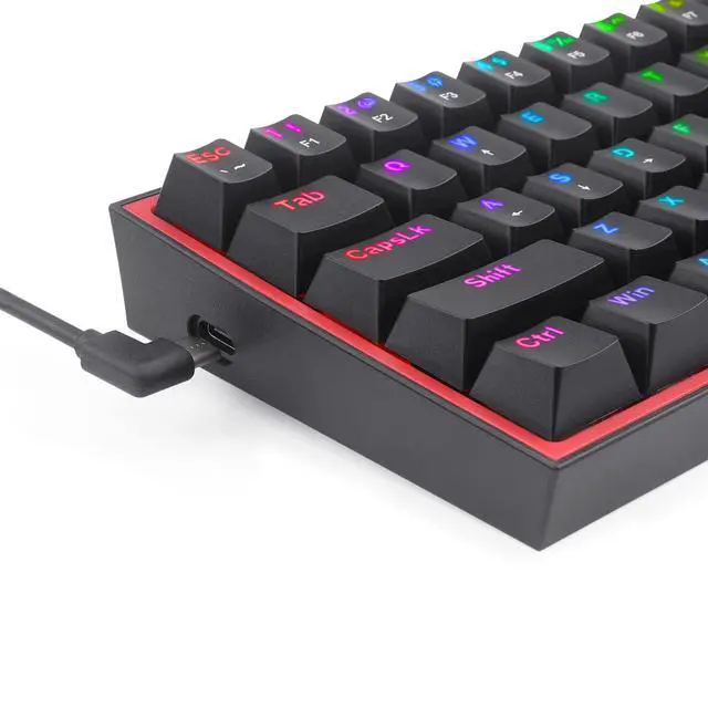 Alt view image 3 of 7 - Compact Hot-Swap RGB Gaming Mechanical Keyboard