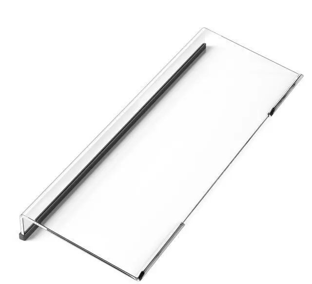 Main image of Computer Keyboard Stand Holder - Ergonomic Acrylic Keyboard Stand for Desktop Comfortable Keyboard Tray Riser with Silicone Anti-Slip Strip for Home School Office Desk Accessory, Clear