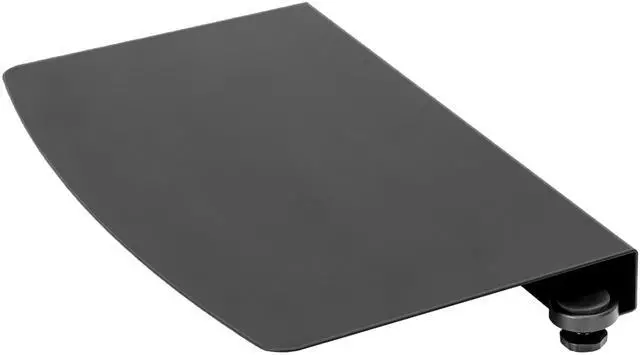 Main image of inch Corner Desk Connector Sleeve Plate, L Desk Platform Extender Attachment, Black, DESK-AC07C