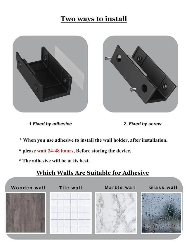 Alt view image 5 of 7 - Under Desk Laptop Holder, (Black)