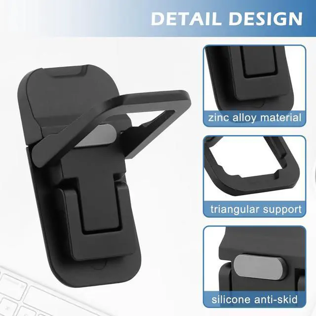 Alt view image 3 of 7 - 2 Pcs Adjustable Keyboard Lifter for Desk,Portable Anti-Slip Laptop Feet, RiserInvisible Computer Keyboard Stand, Laptop Kickstand Feet(2.36 x 1.18 inch)