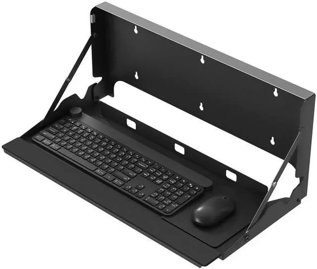 Main image of Flip Down Wall Mount Keyboard Tray, 24 Inch Keyboard Holder