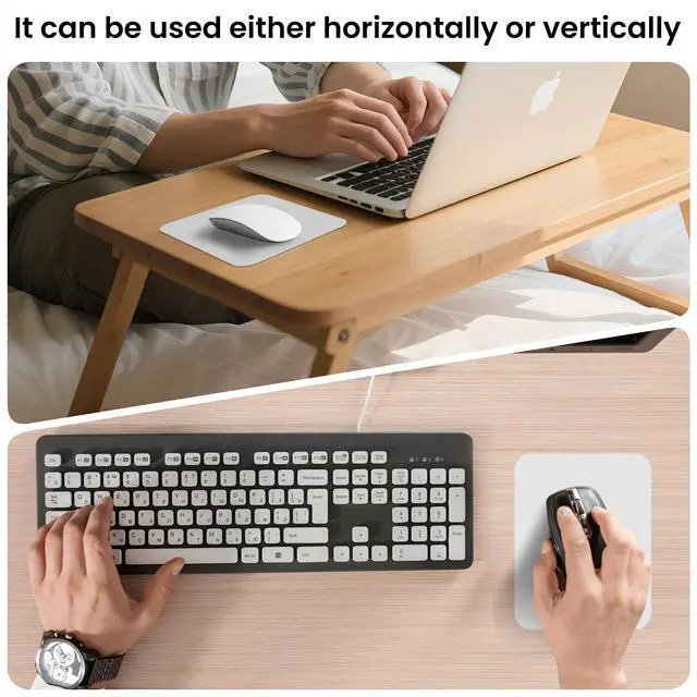 Alt view image 4 of 6 - Small Mouse Pad 6 x 8 Inch, Horizontal and Vertical Flexible use. Great for Traveling, Wireless laptops, Keyboard Trays, Offices, etc.