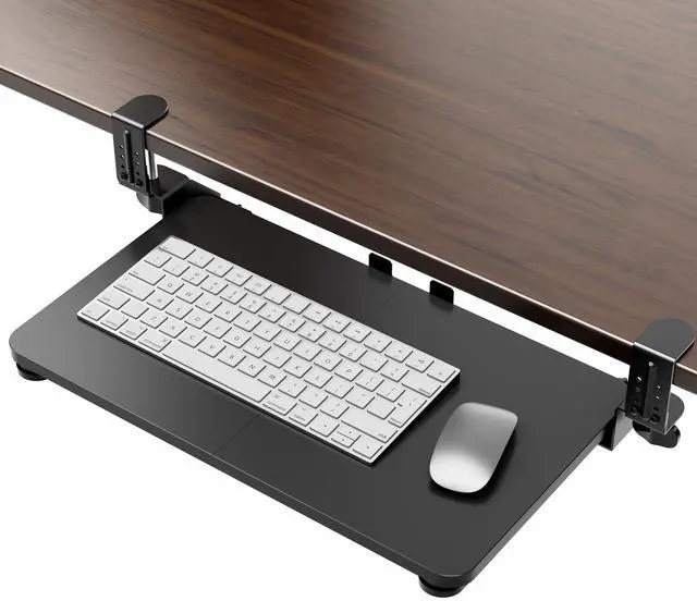 Main image of Small Keyboard Tray Under Desk, Pull Out Keyboard & Mouse Tray for Typing