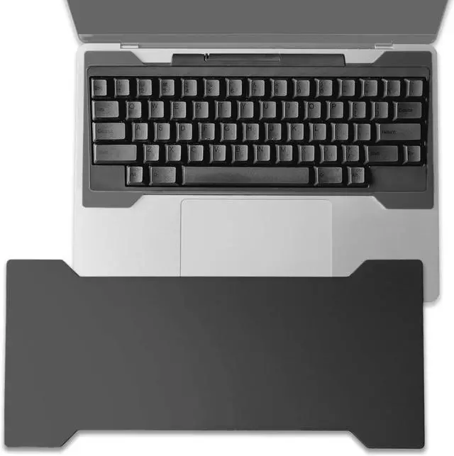Main image of Wabi Sabi Edition - Keyboard Bridge for MacBook Pro and Air, Matte Black Aluminum Laptop Stand for External Mechanical Keyboards, Distressable Finish, Fits 13 14 15 and 16 Inch Models - Obsidian Black