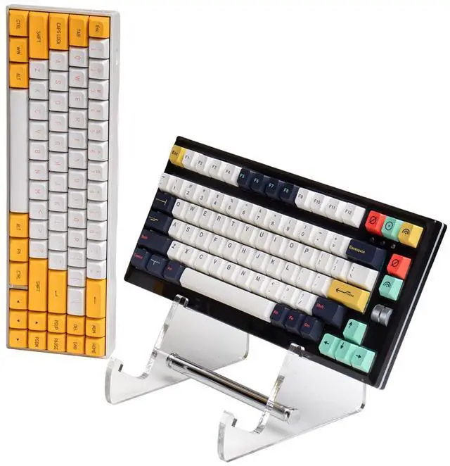 Main image of 2-Tier Keyboard Display Stand Clear Acrylic Tablet Stand Mechanical Keyboard Holder Storage Stands for Tablet Picture Frames
