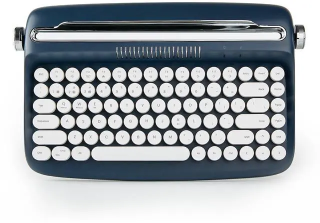 Main image of Wireless Retro Typewriter Bluetooth Keyboard (Midnight)