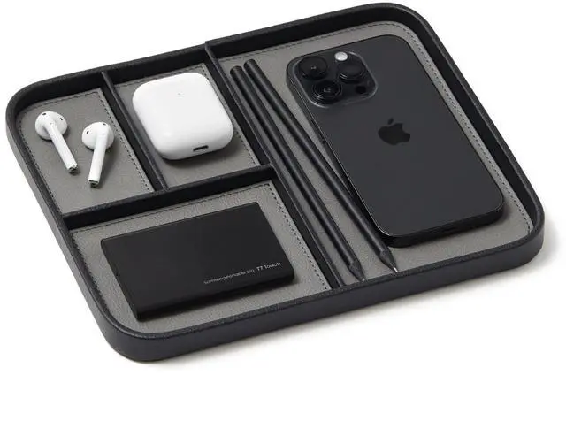 Main image of Medium EDC Tray - Pebble Black (9.5 x 7.9 in)