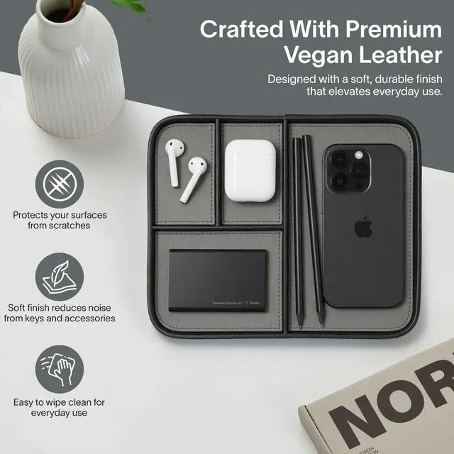 Alt view image 3 of 7 - Medium EDC Tray - Pebble Black (9.5 x 7.9 in)