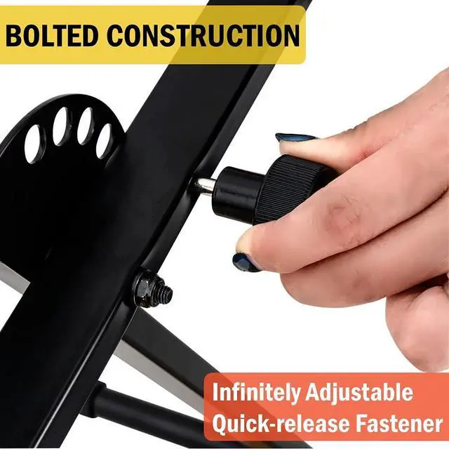 Alt view image 4 of 7 - Single-X Style Classic Folding Keyboard & Digital Piano Stand, Adjustable Width & Height, Durable & Sturdy, Easy to Assemble for Travel/Storage, Sleek Black, Powered by Hamilton(SR524000)