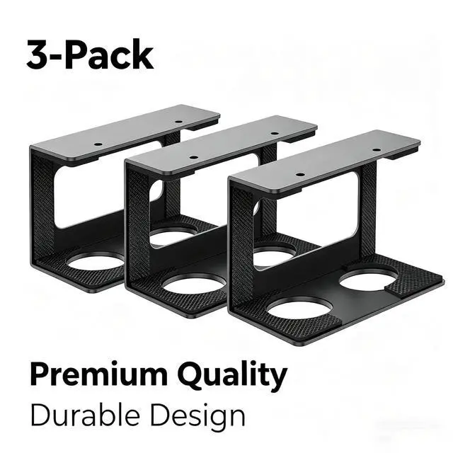 Alt view image 2 of 7 - Under Desk Laptop Mount, Laptop Under Desk Mount 3 inches Tall Effective Space with Silicone Pad, Aluminum Under Desk Laptop Holder Rack for Laptop MacBook Dell OptiPlex PS4 & More