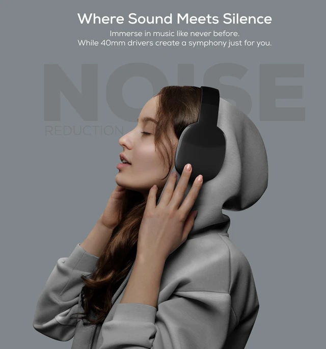 Alt view image 4 of 7 - Wireless Over Ear Bluetooth Headphones with Microphone - Wireless Headset -Noise Reduction - Bluetooth, Wired,Built in Micro SD for Travel, Home, Work TV,PC,Gaming,Cellphone (Black)