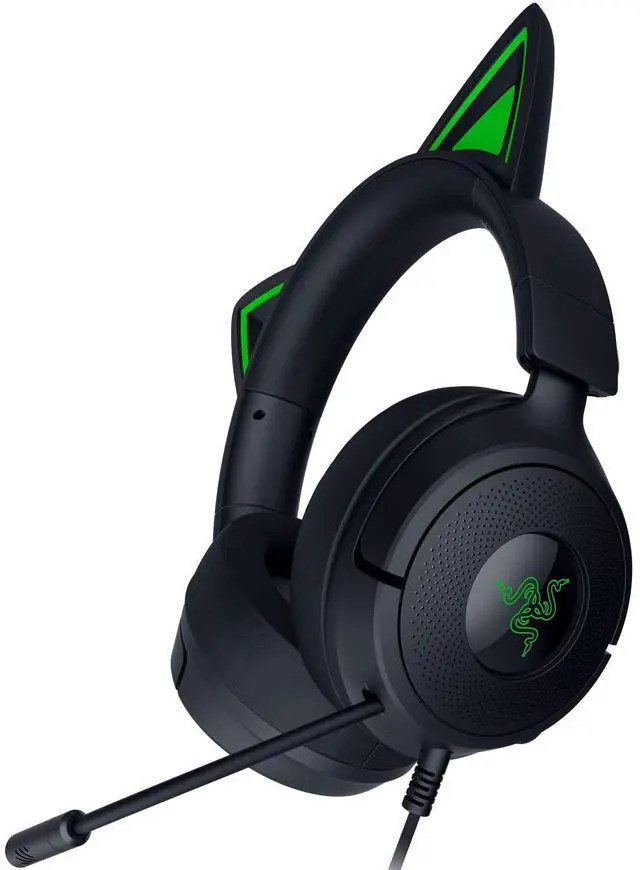 Main image of Kraken Kitty V3 X Wired Gaming Headset, Kitty Ears, Black