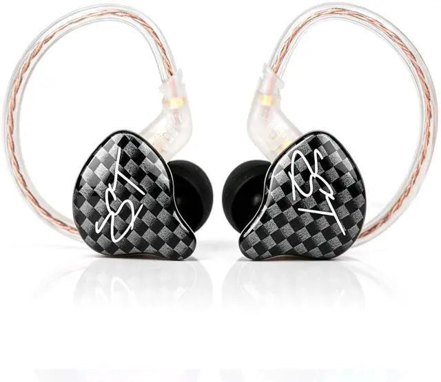 Main image of Hybrid Banlance Armature with Dynamic in-Ear Earphone 1BA+1DD HiFi Headset Wired Earbuds IEM Headphones Gaming Earbuds (Black-zst Without Microphone)