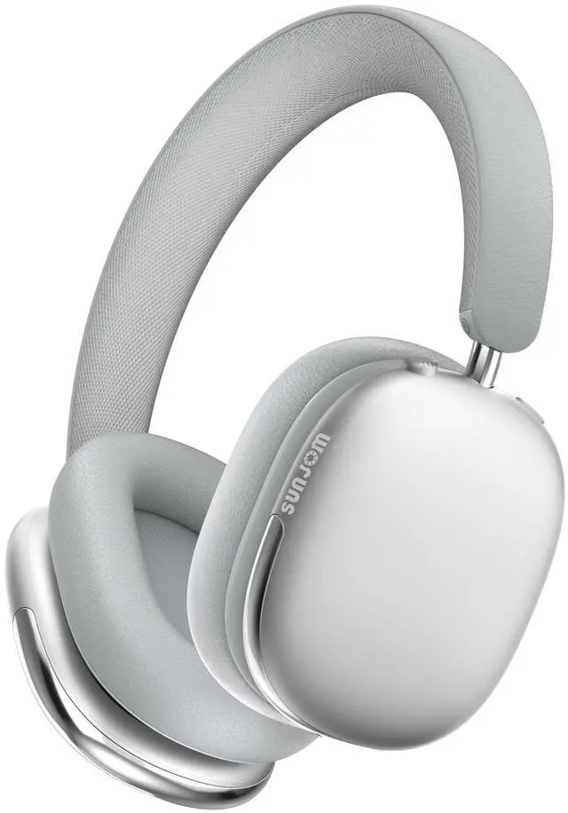Main image of Freepods Over-Ear Bluetooth Headphones with Mic,120 Hour Playtime Active Noise Cancelling,Hi-Res Audio,Wireless ANC Headset, Android Compatible - Silver
