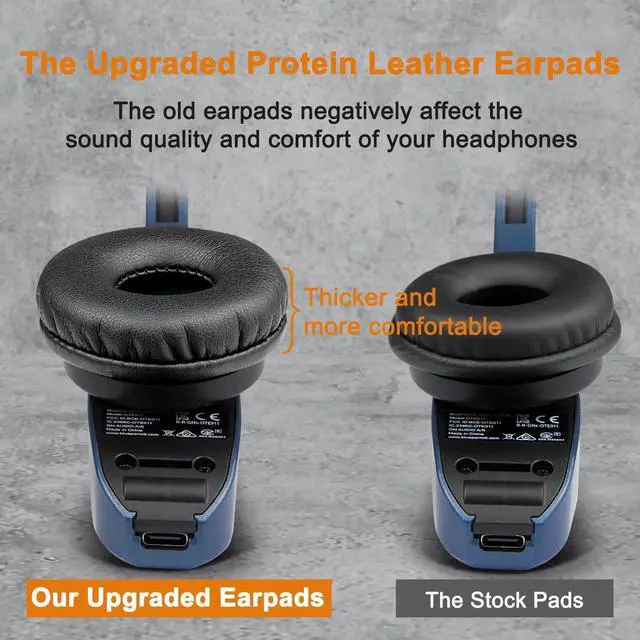 Alt view image 4 of 7 - Earpads Replacement for BlueParrott B250-XT Plus, B250XT, B250-XTS, B250, B150 Bluetooth Headset, Ear Pads Cushions with Softer High-Density Foam - B250 PL Black