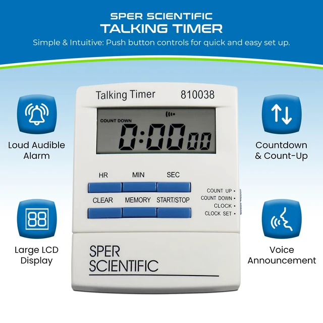 Alt view image 2 of 6 - Talking Lab Countdown Timer