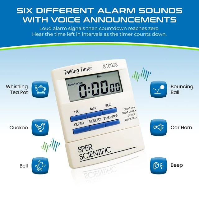 Alt view image 6 of 6 - Talking Lab Countdown Timer