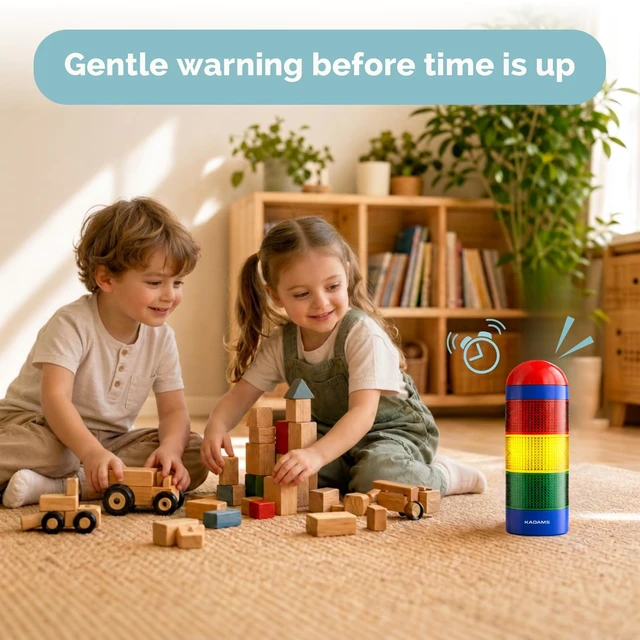 Alt view image 4 of 7 - Visual Timer for Kids, Stoplight Timer for Classroom Toddlers | Color Alerts, Memory Function, Build Time Awareness ,5 Volume Levels, Mute, Pause, ADHD, Autistim