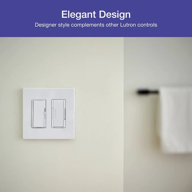 Alt view image 6 of 7 - Maestro Countdown Timer Switch for Fans and Lights, 3A Fan/150W LED, Single-Pole/Multi-Location, White (MA-T51MNBG-WH)