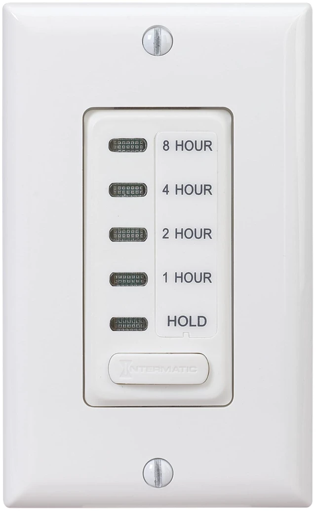 Main image of EI220W-1 in-Wall Countdown Timer Switch, Whole House Fan, 1 HP | Countdown Auto-Off Control Sized for Whole-House Fans, Easy In-Wall Install with Clean White Styling