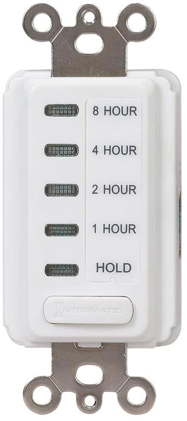 Alt view image 2 of 4 - EI220W-1 in-Wall Countdown Timer Switch, Whole House Fan, 1 HP | Countdown Auto-Off Control Sized for Whole-House Fans, Easy In-Wall Install with Clean White Styling
