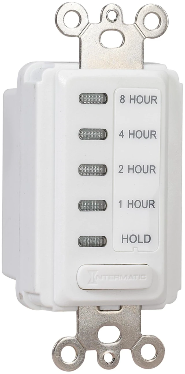 Alt view image 4 of 4 - EI220W-1 in-Wall Countdown Timer Switch, Whole House Fan, 1 HP | Countdown Auto-Off Control Sized for Whole-House Fans, Easy In-Wall Install with Clean White Styling