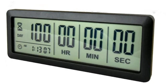 Main image of Digital 999 Days Countdown Timer Display time for Retirement Vacation Exam Wedding lab Kitchen Project Meeting(2C Batteries Included)/Black