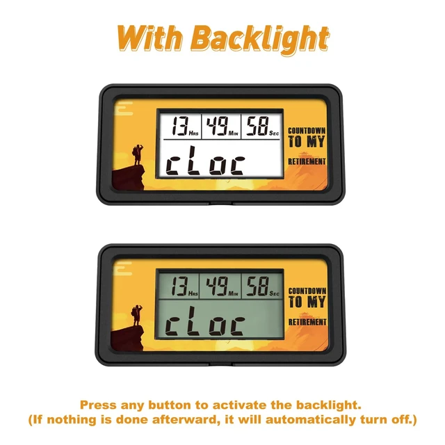 Alt view image 6 of 7 - 9999 Days Digital Countdown Days Timer Count Down Days Timer with 5 | With 5 paper cards Backlight alerts for Retirement Vacation Wedding Christmas New Baby Classroom Lab Kitchen Cooking (HM200B)