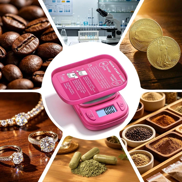 Alt view image 6 of 7 - Digital Pocket Gram Scale 500g x 0.01g, Small Food Scale ASTRO-500 | Astronaut-themed Jewelry Scale, High Precision, Tare Function, Batteries Included for Jewelry, Gold, Coins, Coffee, Powder