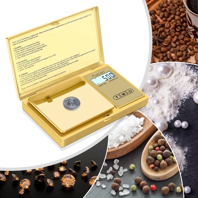 Alt view image 6 of 6 - Digital Pocket Gram Scale 0.01g x 200g - Jewelry Scale Portable | Easy of Use, Tare Function, 6 Modes Ounces Grains, Batteries Included, Mini Scale for Jewelry, Coins, Herb, Small Food