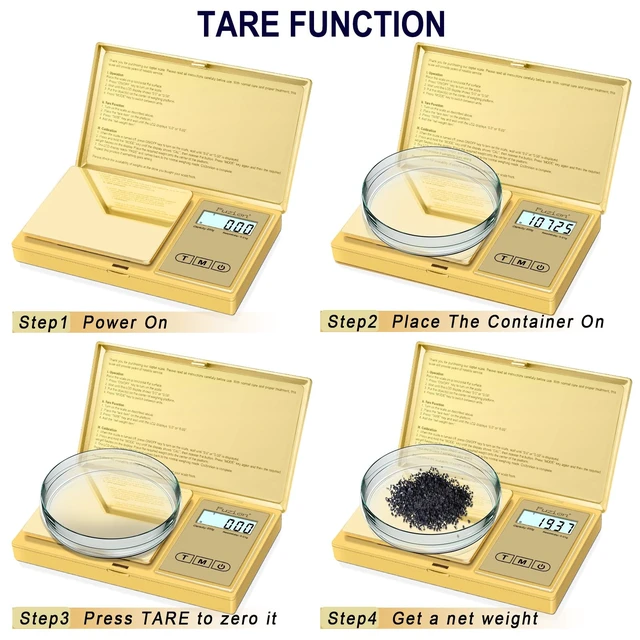 Alt view image 5 of 6 - Digital Pocket Gram Scale 0.01g x 200g - Jewelry Scale Portable | Easy of Use, Tare Function, 6 Modes Ounces Grains, Batteries Included, Mini Scale for Jewelry, Coins, Herb, Small Food