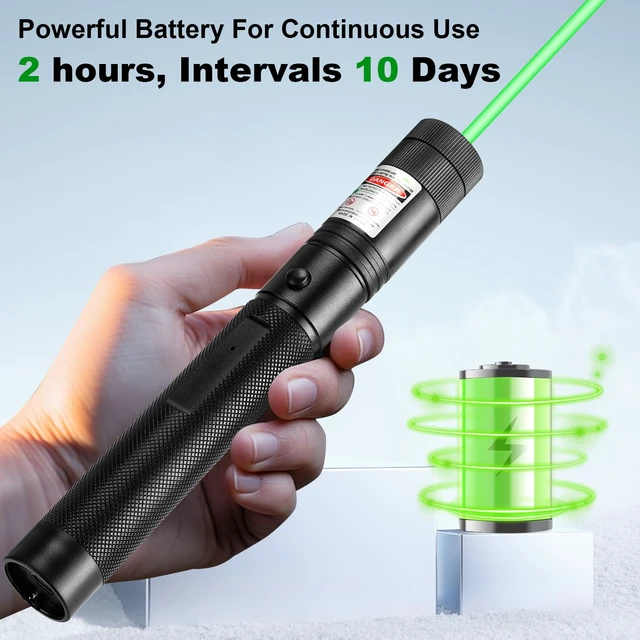 Alt view image 5 of 7 - Green Laser Pointer, USB Charging, Laser Beam with Starry-Sky Cap | Starry-Sky Patterns, Switch to a Single-Point Beam, for Hiking, Presentations & Outdoor Use (Professional-Grade Green Light)