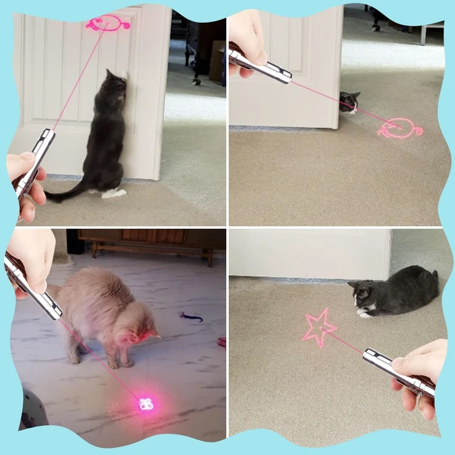 Alt view image 2 of 7 - Cat Toy, USB Rechargeable, 3 Light Modes, 5 Fun Patterns, Indoor | Interactive Chase Toy, Automatic Training & Exercise Fun, Kitten Toy for Indoor Cats & Dogs