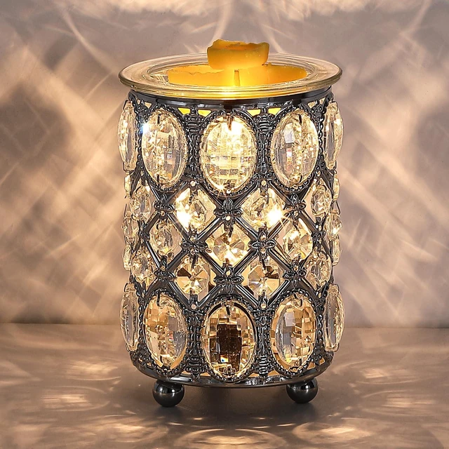 Main image of Wax Warmer Wrought Iron Crystal Wax Melt Warmer Electric Oil Burner Wax Melt for Gifts & Decor, Home, Office, SPA,Bedroom