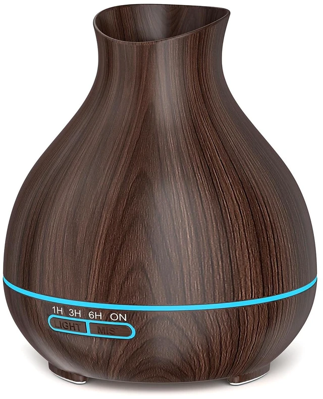 Main image of Aromatherapy Essential Oil Diffuser, 550ml Ultrasonic Fragrant Oil Large Room Humidifier, Diffusers for Home with Timer and Waterless Auto-Off, 7 Color LED Lights,Cool Mist Humidifiers