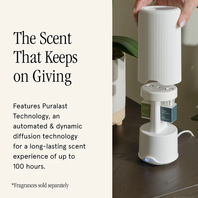 Alt view image 4 of 7 - Plus Smart Home Fragrance Diffuser for Large Spaces, White | Adjust Scent Intensity, Set Schedules, Set Timers,Fragrances Sold Separately